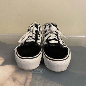 Women’s Platform Checkered Vans